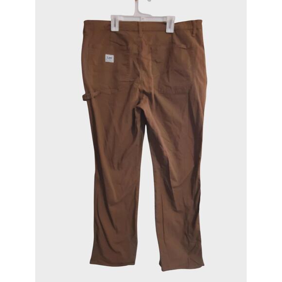 Lee Workwear Pants Women's Size 18M Khaki Brown Utility Cargo Heavy Duty Outdoor - Picture 5 of 6